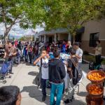 Farmers market at a Fresno school