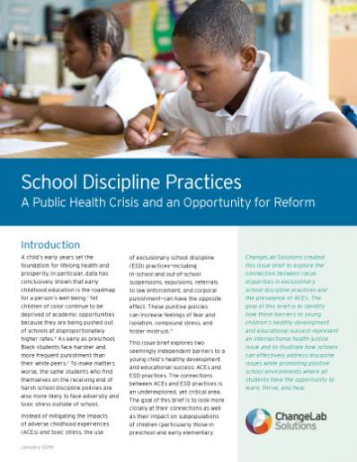 School Discipline Practices Cover