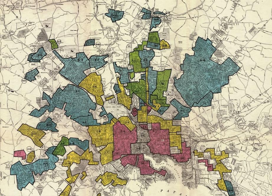 1937 Baltimore City Residential Security Map